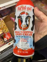 Real Whipped Light Cream Cane Sugar Sweetened