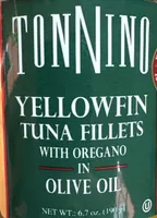 Tuna fillets with oregano in olive oil