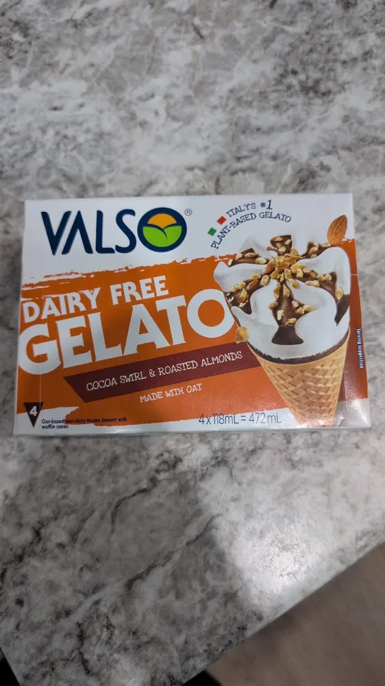 Chocolate Almond Gelato Cone