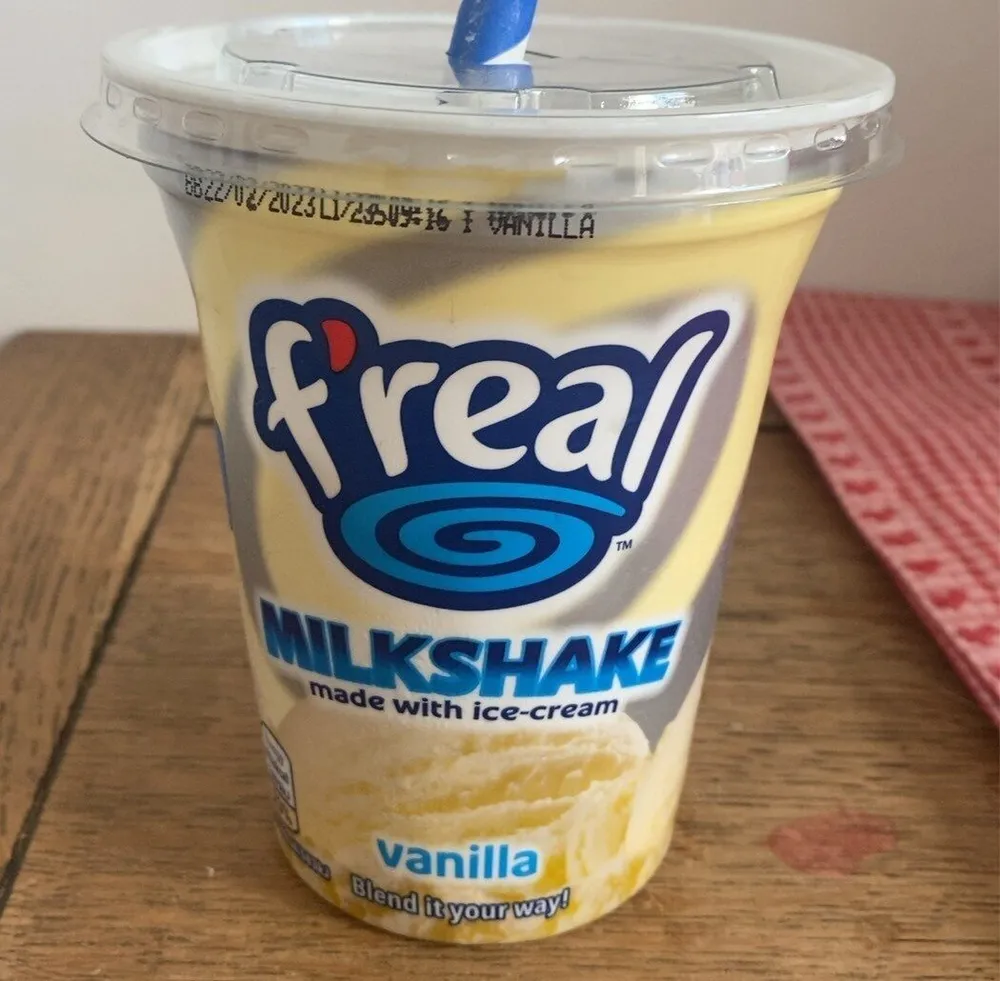 f’real vanilla milkshake