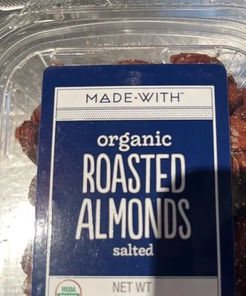Organic roasted almonds