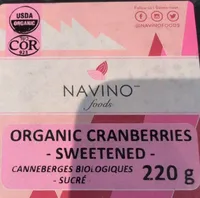 Organic Cranberries Sweetened