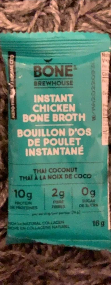 Bouillon d’os de poulet instantané