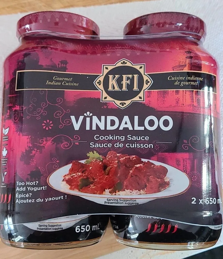 Vindaloo cooking sauce