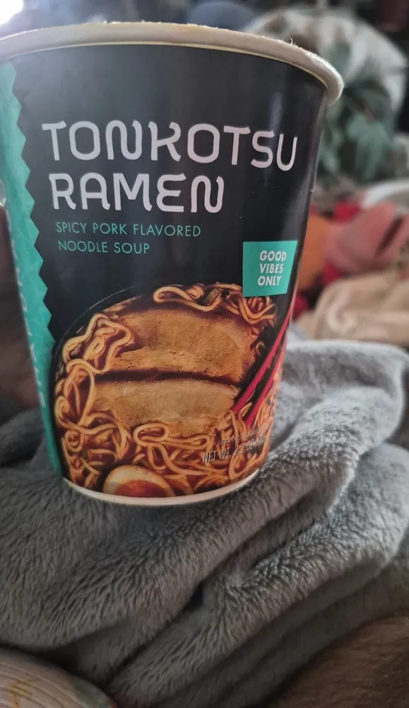 TONKOTSU RAMEN SPICY PORK FLAVORED NOODLE SOUP