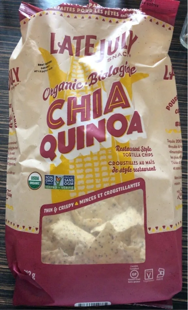 Organic Chia & Quinoa Restaurant Style Tortilla Chips