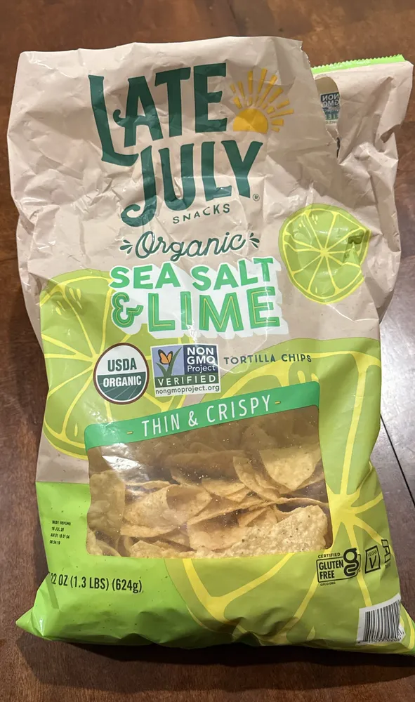 Organic Sea Salt & Lime Thin & Crispy Tortilla Chips