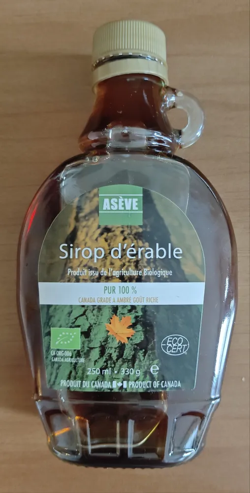 Sirop d'érable bio