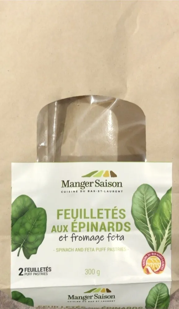 Feuilletés aux épinards et fromage feta