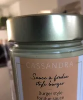Sauce à fondue style burger
