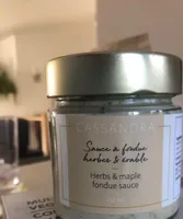 Sauce à fondue herbes et érable