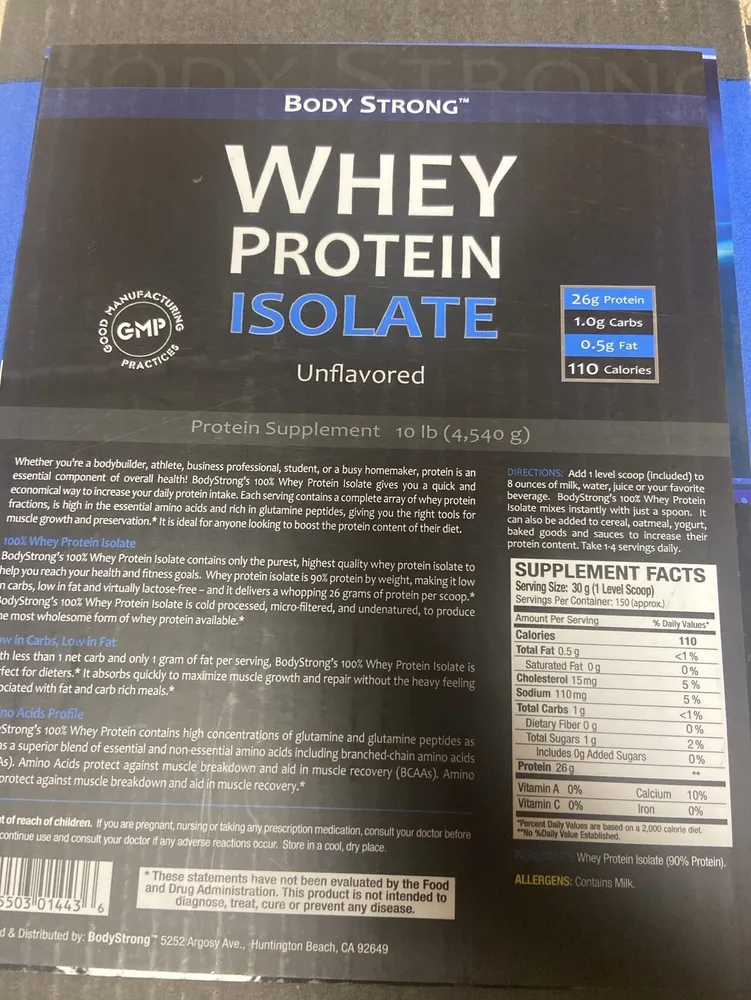 Whey, Protein Isolate