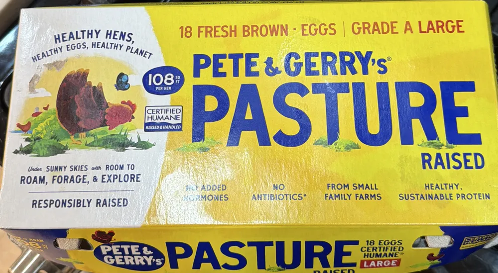 Pasture raised eggs