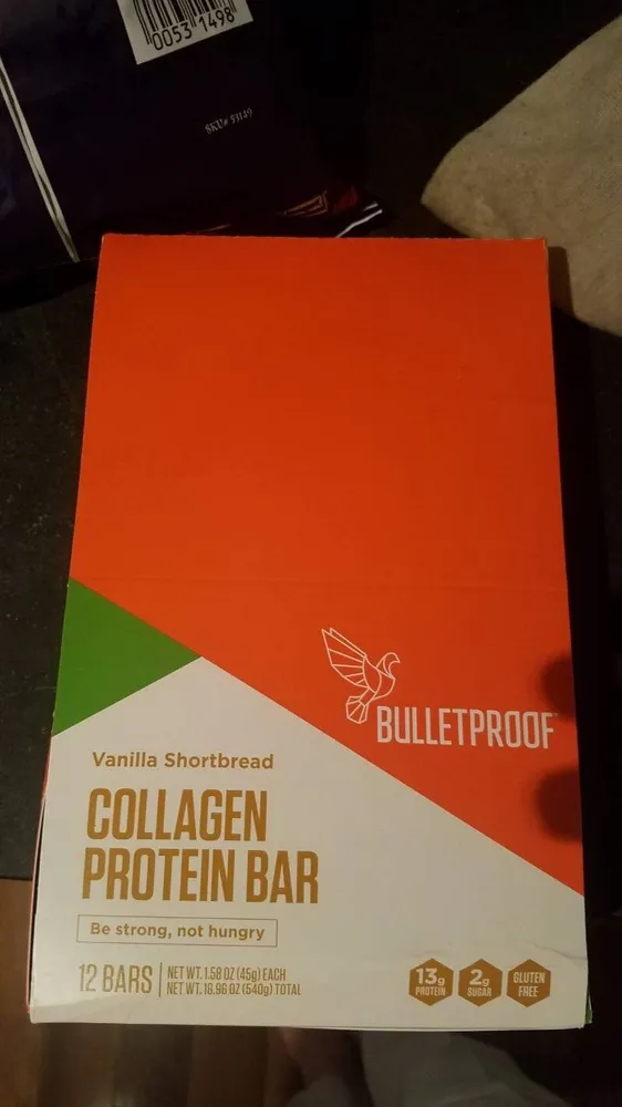 Collagen protein bar vanilla shortbread