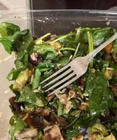 Harvest green salad with chicken