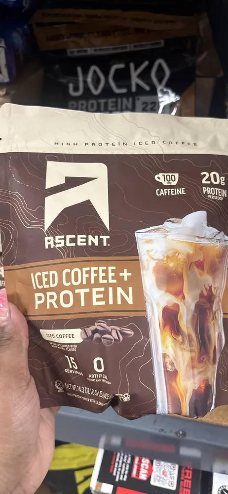 Ascent iced coffee + protein