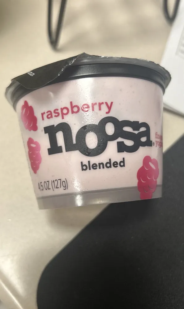 Raspberry blended finest yoghurt