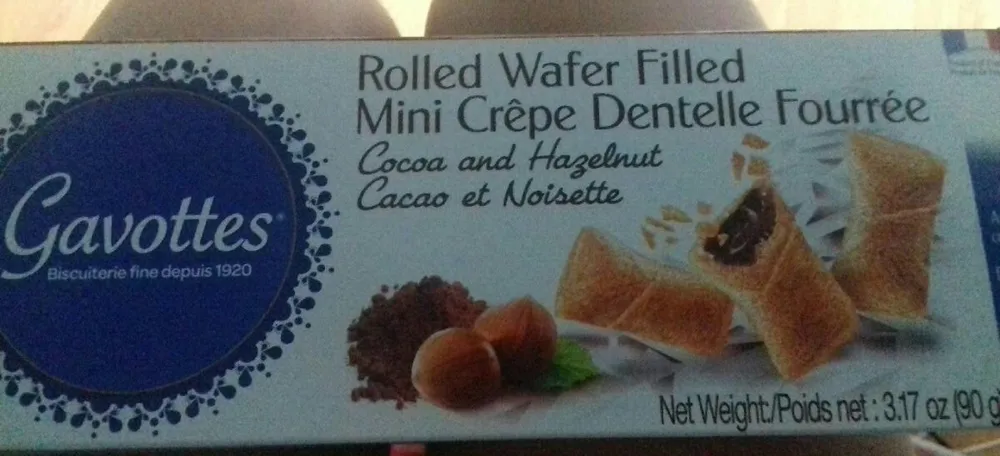 Mini crêpes dentelles fourées