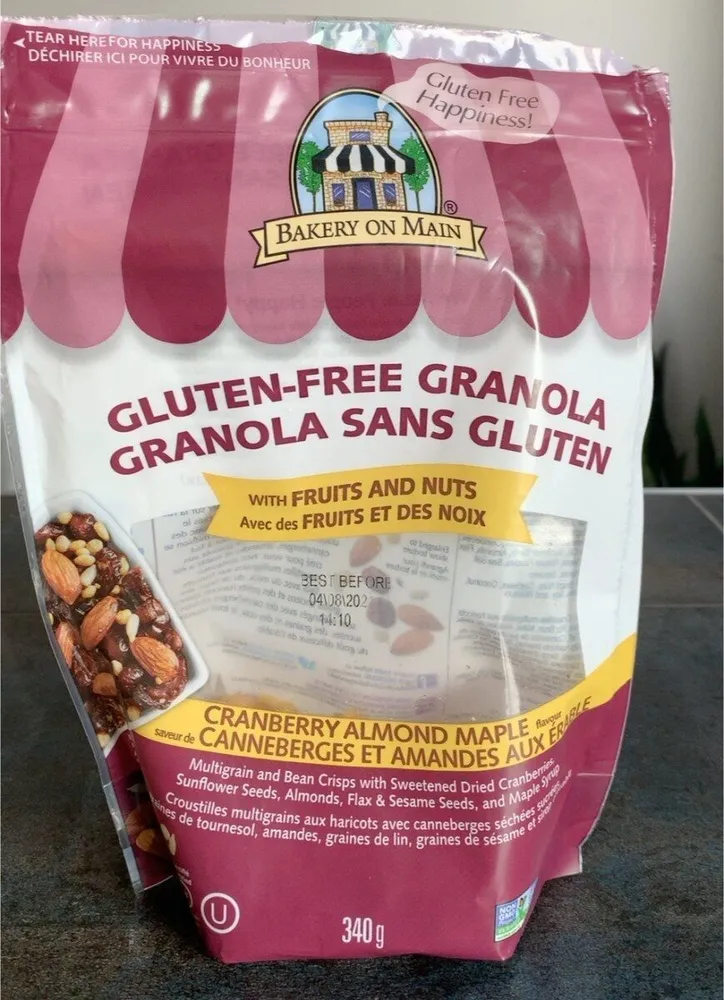 Gluten-Free Granola Cranberry Almond Maple