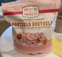 Strawberrry & yogurt pretzels