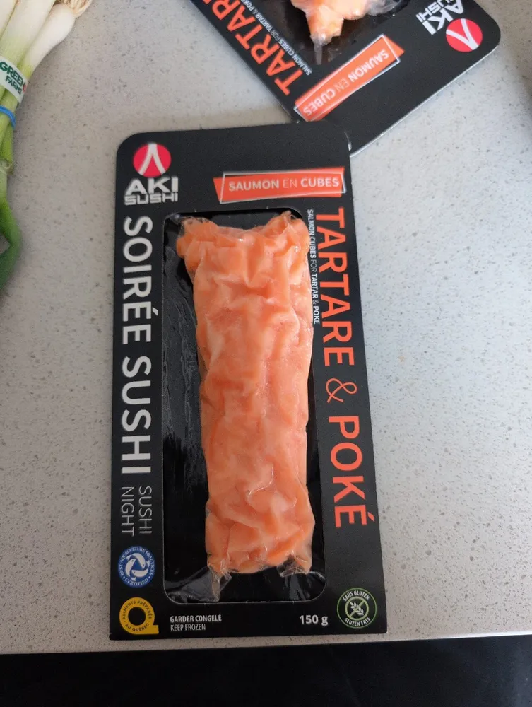 Salmon In Cubes
