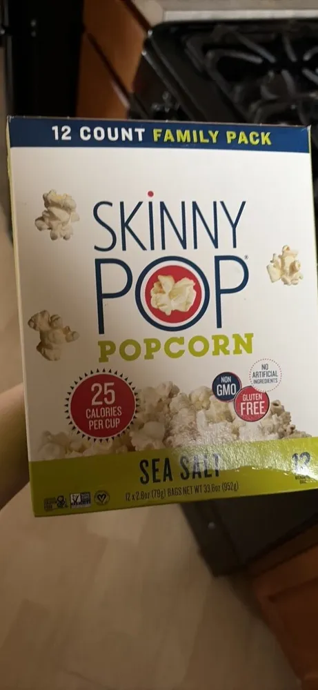 SKINNY POP Popcorn Sea Salt