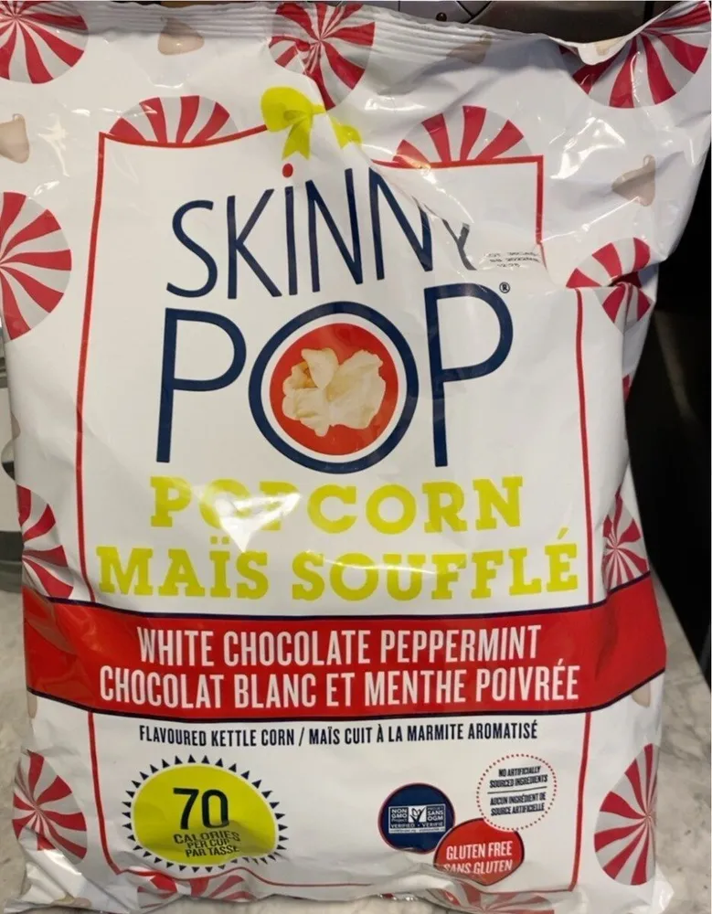 White Chocolate Peppermint Popcorn