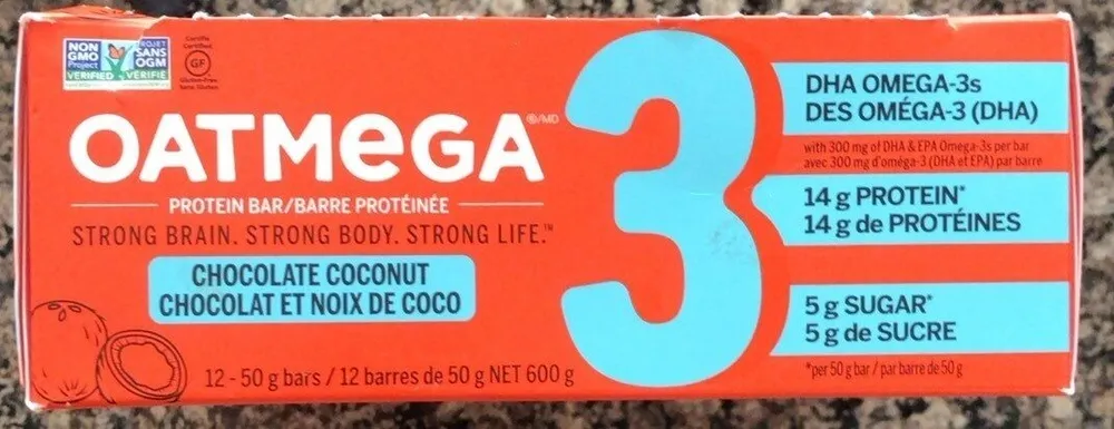 Oatmega 3 protein barre