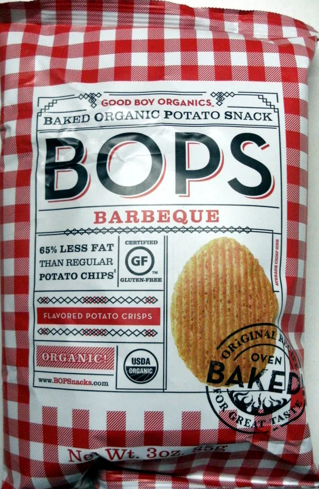 Good Boy Organics, Bops, Baked Organic Potato Snacks, Barbeque