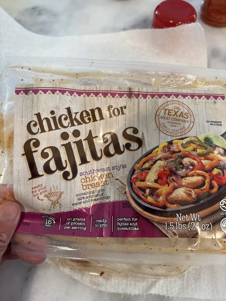 Southwest Style Chicken Breast for Fajitas