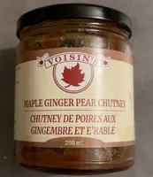 Maple Ginger Pear Chutney