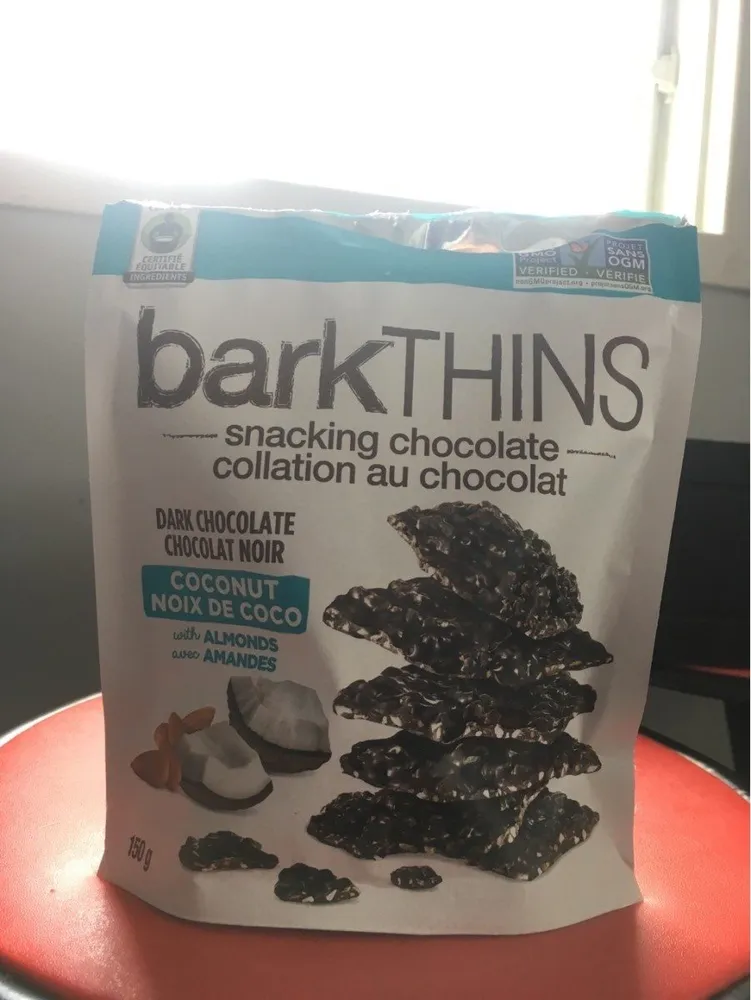 Dark Chocolate Coconut With Almonds Snacking Chocolate