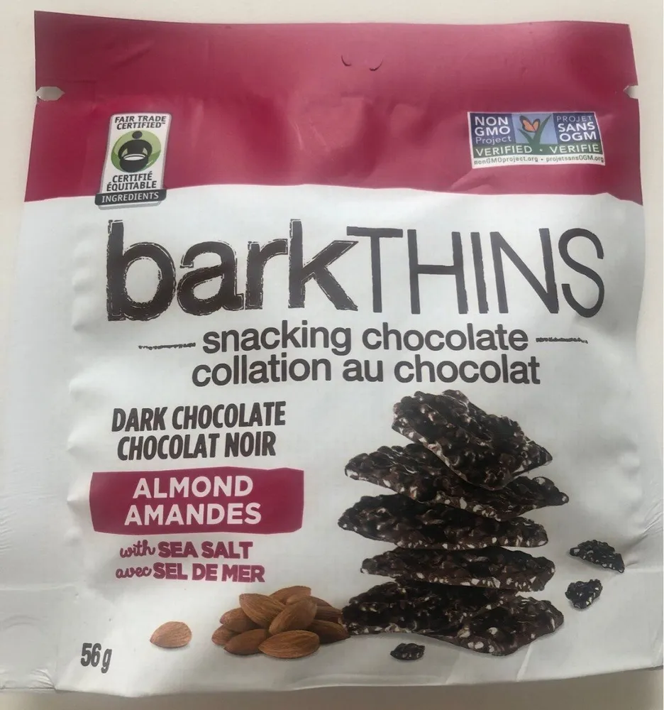 Snacking Chocolate Dark Chocolate Almond With Sea Salt