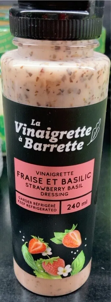 Vinaigrette fraise et basilic