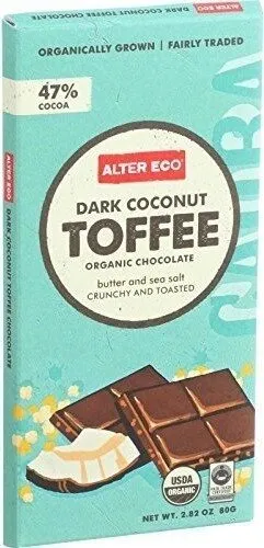 Coconut Toffee Organic Dark Chocolate