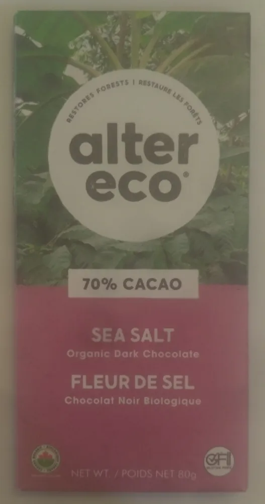 SEA SALT Organic Dark Chocolate