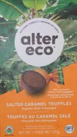 Truffes au caramel salé et chocolat noir biologique