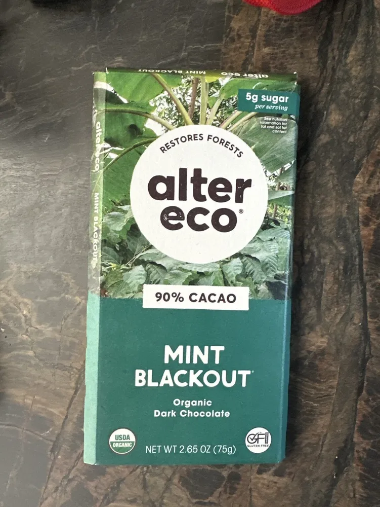 MINT BLACKOUT Organic Dark Chocolate
