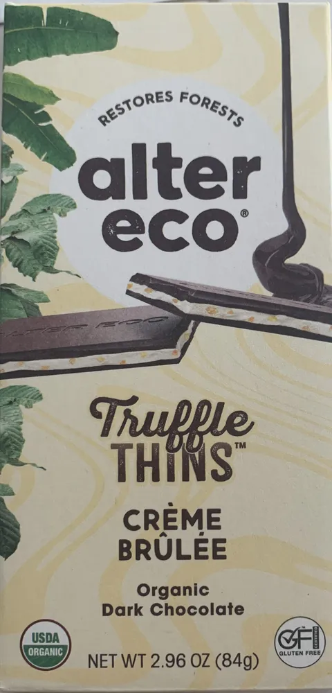 Truffle Thins Crème Brûlée