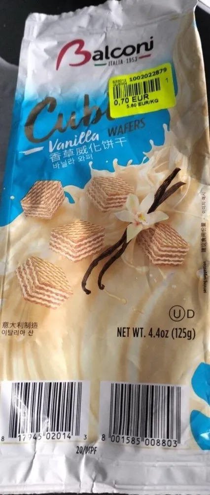 Cubi cocoa wafers