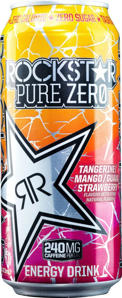 Pure zero tangerine mango guava strawberry flavored