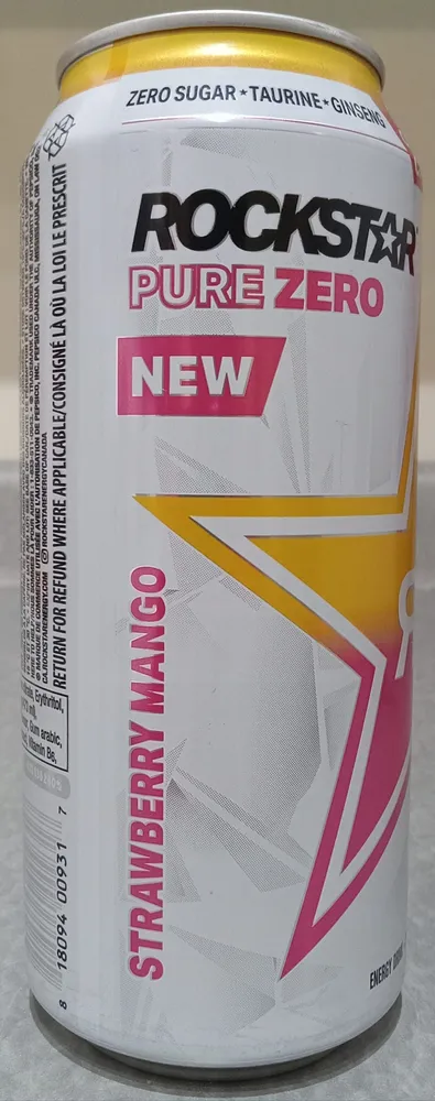 Strawberry Mango Zero Sugar Energy Drink