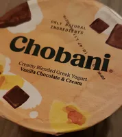 Creamy blender greek yoghourt vanilla chocolate and cream
