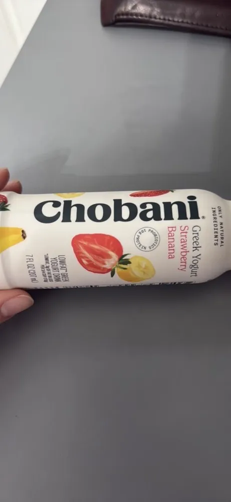 Strawberry Banana Greek Yogurt drink