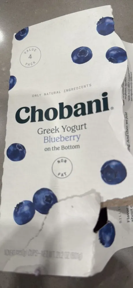 Greek Yogurt Blueberry on the Bottom