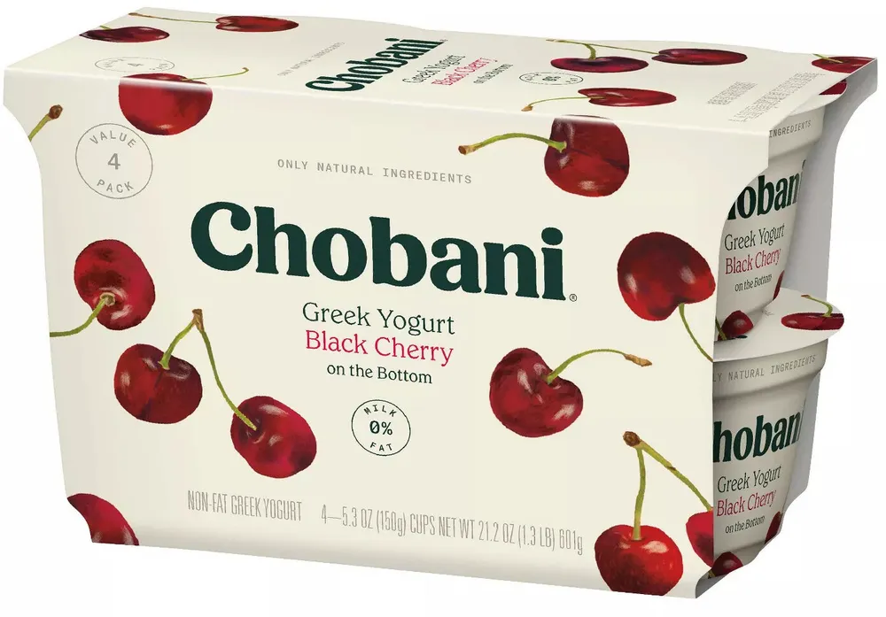 Greek Yogurt Black Cherry on the Bottom
