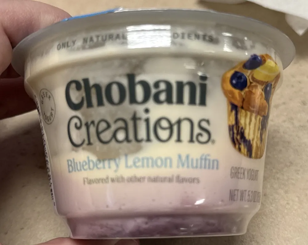 Greek Yogurt Blueberry & Lemon Muffin