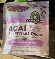 Açaí Superfruit Packs Unsweetened Açaí Berry Purée