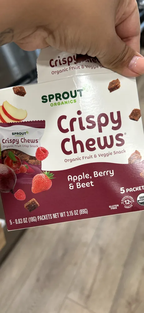 Toddler red fruit beet & berry crispy chews