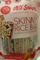 Skinny Rice Bar Almond and Cranberries